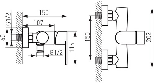 Смеситель Ferro Algeo Black BAG7BL