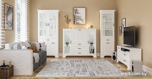 Тумба Неман мебель Юнона МН-132-19 (белый текстурный)