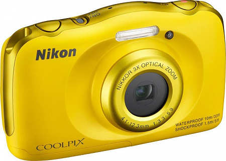 Фотоаппарат Nikon Coolpix W100 (желтый)