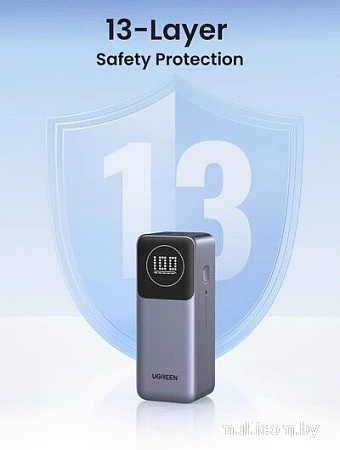 Внешний аккумулятор Ugreen PB724 12000mAh (серый)