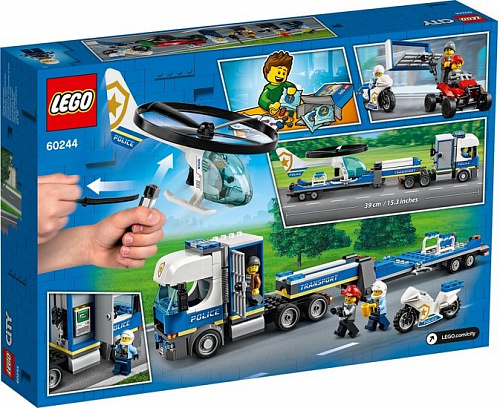 Конструктор LEGO City 60244 Полицейский вертолетный транспорт