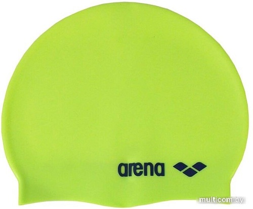 Шапочка для плавания ARENA Classic Silicone JR 9167065 (acid lime/black)