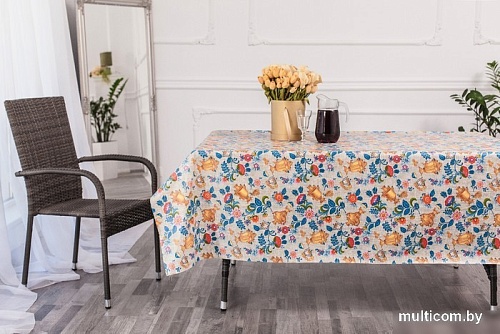 Скатерть Stolima Барыня-сударыня 822-1 Самовары 220x140