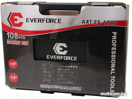 Универсальный набор инструментов Everforce EF-1019 (108 предметов)