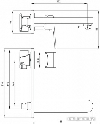 Смеситель Deante Alpinia BGA 054L