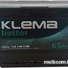 Автомобильный аккумулятор Klema Better 6CТ-65А(0) (65 А·ч)