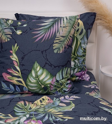 Постельное белье Миланика Амазонка 2сп с европростыней (бязь)