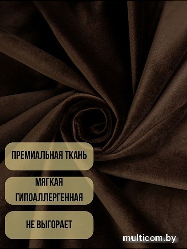 Комплект штор Soft Lines Бархат 9102G-E11 1.8x2.6 м (шоколад, 2 шт)