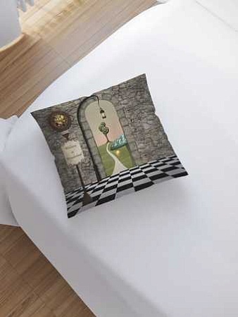 Чехол на подушку JoyArty Тонкая тропа к дому sl_14093