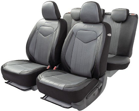 Комплект чехлов для сидений Autoprofi Signature SGN-1505GF (черный/серый)