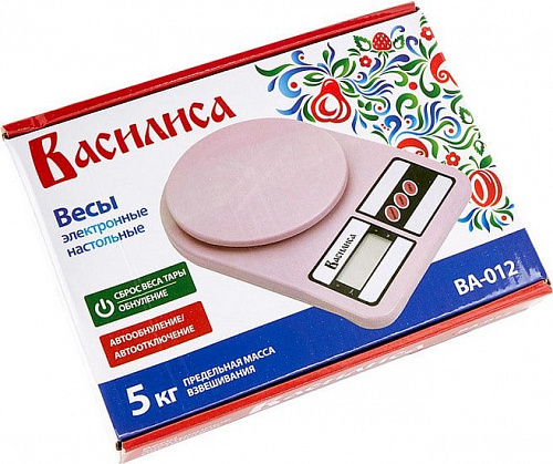 Кухонные весы Василиса ВА-012 (сиреневый)