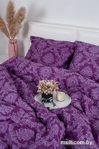 Постельное белье Миланика Сапфир Семейный (поплин-жаккард)