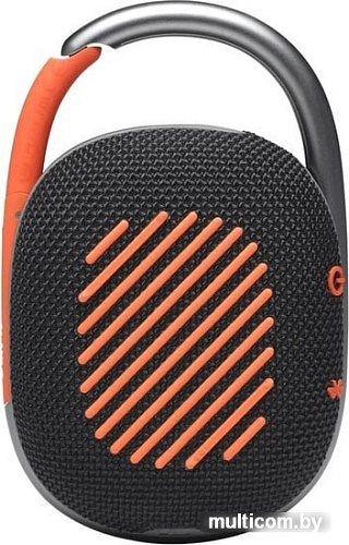Беспроводная колонка JBL Clip 4 (черный/оранжевый)