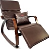 Кресло-качалка Calviano Comfort 1 (коричневый PU)
