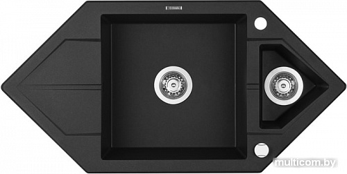 Кухонная мойка Deante Hexon ZQP G653 (графитовый металлик)