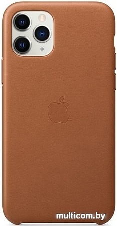 Чехол Apple Leather Case для iPhone 11 Pro (золотисто-коричневый)