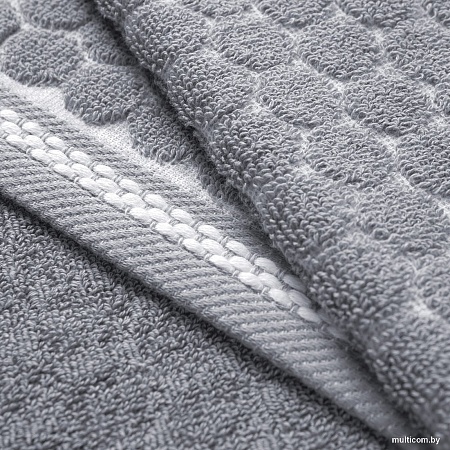Полотенце Verossa Dots tactille 70x140 (графит/белый)