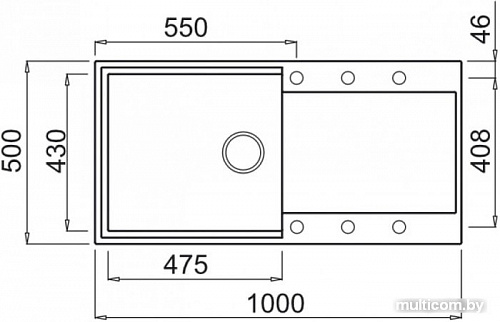 Кухонная мойка Elleci Easy 480 Ghisa 70