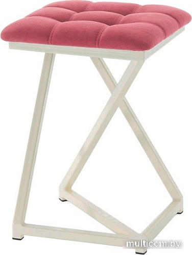 Табурет AMC Comfort 9.3.8 (ткань, красный/слоновая кость)