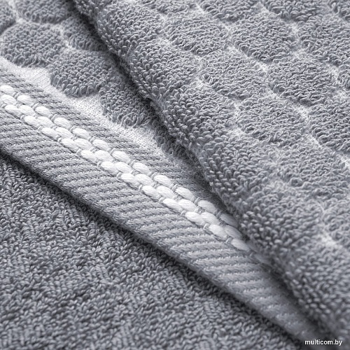 Полотенце Verossa Dots tactille 70x140 (графит/белый)