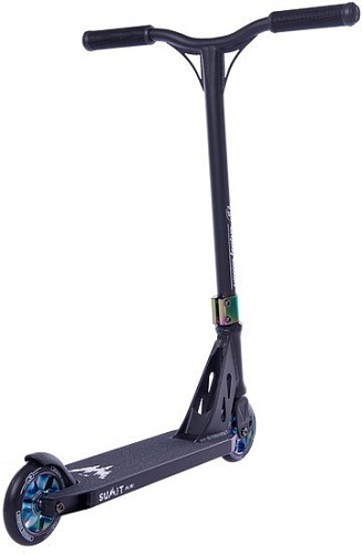 Трюковый самокат Longway Summit Mini (черный/неохром)