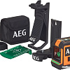 Лазерный нивелир AEG Powertools CLG220-K 4935472254 (с магнитным и потолочным кронштейнами)