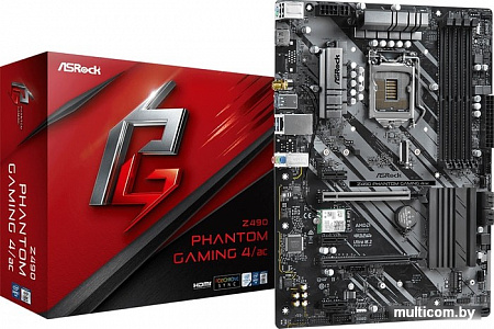 Материнская плата ASRock Z490 Phantom Gaming 4/ac