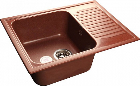 Кухонная мойка GranFest GF-S645L (красный марс)