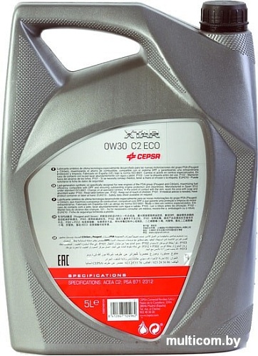 Моторное масло CEPSA Xtar C2 ECO 0W-30 5л