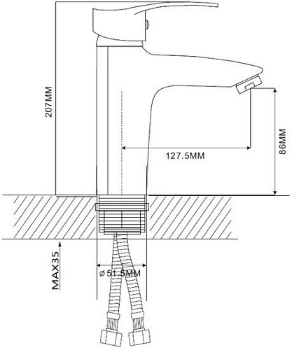 Смеситель Ekko EM1070