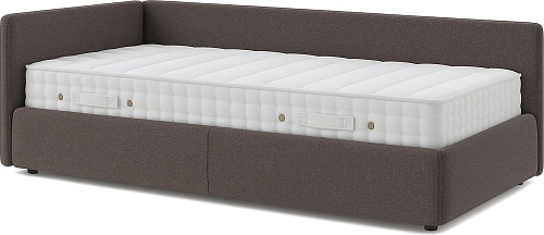 Кровать-тахта Sonit Nicole левый 90x200 шенилл Eclipse (07 светло-серый)