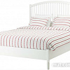 Кровать Ikea Тисседаль 210x187 (белый, основание Лонсет) [690.581.35]