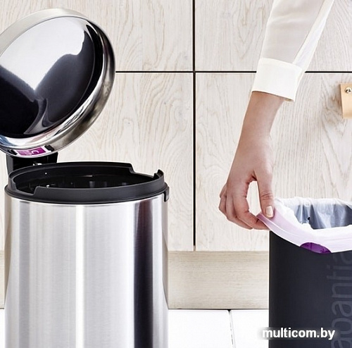 Brabantia Pedal Bin NewIcon 12 л (стальной матовый)