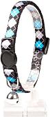 Ошейник Duvo Plus Квадрат шотландский 11173/black-blue (черный/серый/голубой)