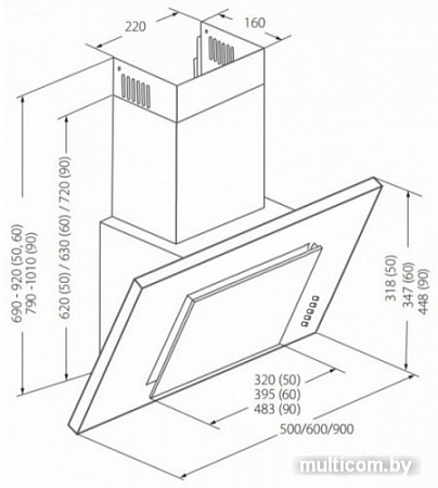 Кухонная вытяжка Akpo Optima 50 WK-4 (белый)