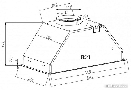 Кухонная вытяжка Schtoff Polar 60 (белый)