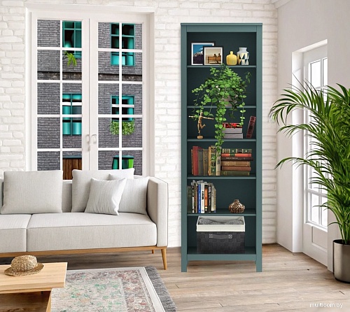 Стеллаж Mio Tesoro Сага 70 2.08.07.110.6 (темно-бирюзовый)