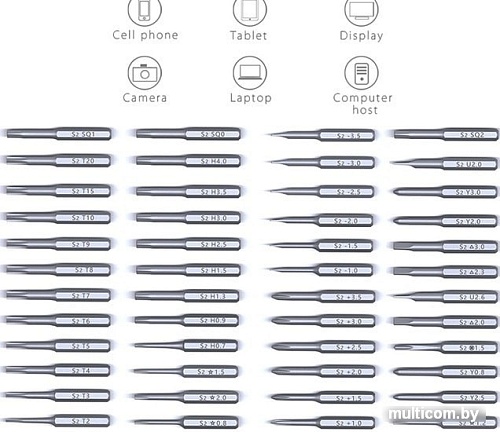 Набор отверток прецизионных Jakemy JM-P18 (49 предметов)