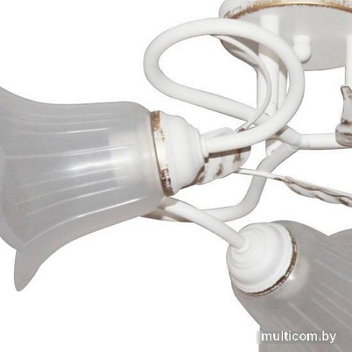 Припотолочная люстра Элетех Бонни 131 НПБ 01-3х60-205 Е27 1005404778 (белый/золото)