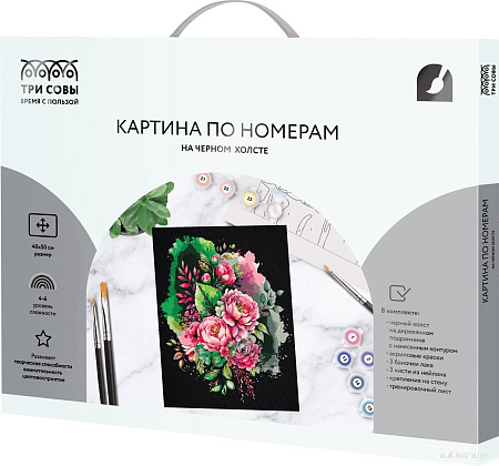 Три совы Розовый букет КХп_48161