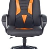 Офисное кресло Бюрократ Zombie Viking-8 (экокожа черный/оранжевый)