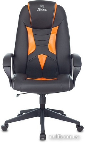 Офисное кресло Бюрократ Zombie Viking-8 (экокожа черный/оранжевый)