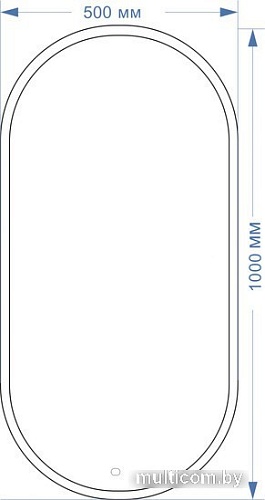 Silver Mirrors Виола 50x100 LED-00002355