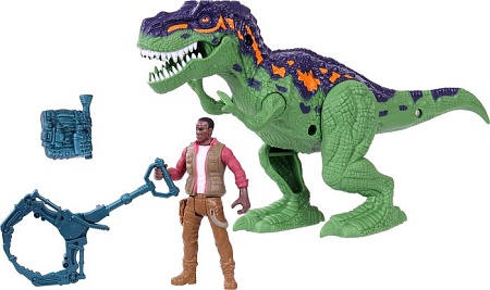 Экшен-фигурка Chap Mei Аллозавр и охотник со снаряжением 542045