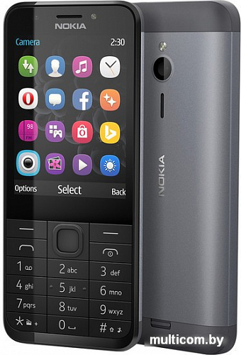 Мобильный телефон Nokia 230 Dark Silver