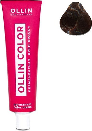 Крем-краска Ollin Professional Color перманентная 5/0 светлый шатен 100 мл
