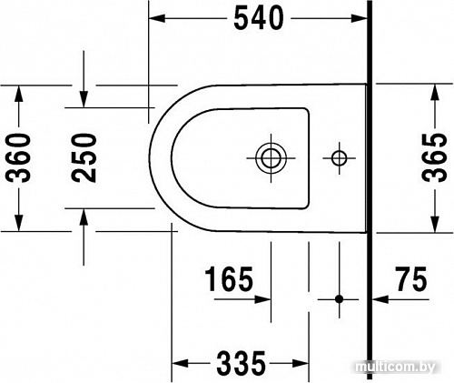 Биде Duravit Darling New [2249150000]