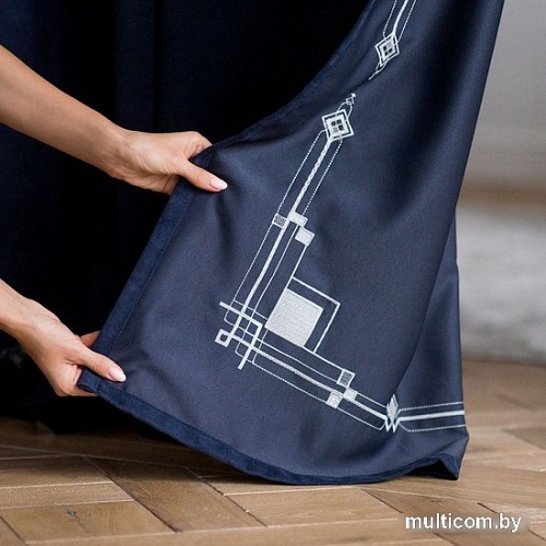 Комплект штор Pasionaria Бриджит 400x230 (2 шт, синий)