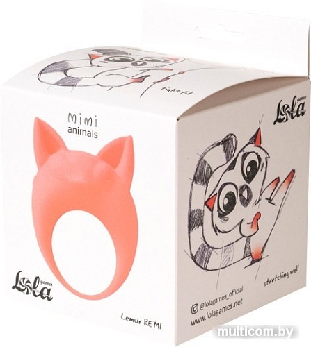 Виброкольцо Lola Games Lemur Remi 184537 7000-25Lola (оранжевый)