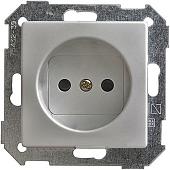 Накладка для розетки Simon 82040-33 (алюминий матовый)